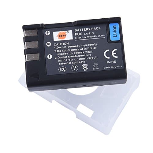 Image of DSTE® EN-EL9 Rechargeable Li-ion Battery for Nikon D40 D40x D60 D3000 D5000 Digital Camera as Nikon ENEL9 EN-EL9A