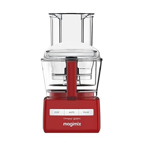 Image of Magimix 3200XL Food Processor - Multifunctional 6 in 1 Food Preparation, 2.6L BPA-Free Bowl, Professional Quality Ultra-Sharp Blades, Quiet Energy Efficient 650W Motor With 30 Year Guarantee - Red