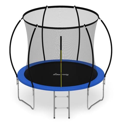 Image of GALACTICA Trampoline 6FT with Safety Net & Ladder, Enclosure, Toddler Trampoline for 3+, Kids, Outdoor, Waterproof, Easy Assembly