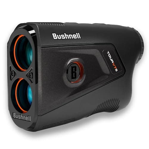 Image of Bushnell Golf Tour V7 Shift Laser Rangefinder with Tour Trusted Slope Technology, Dual Color Display, Yardage Range Recall, 1300-Yard Range & 6X Magnification