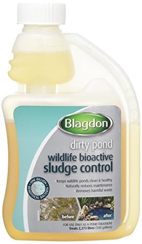 Image of Blagdon Pond Bioactive Sludge Control, 250ml, Adds Good Bacteria, Keeps Wildlife Ponds Clean and Healthy, Removes Organic Waste, 250ml, Treats 2,273L of Pond Water
