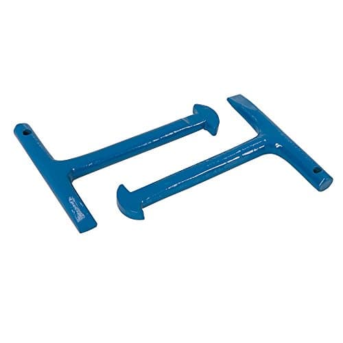 Image of Silverline Cast Iron Manhole Keys 2pk 125mm (868537), Blue