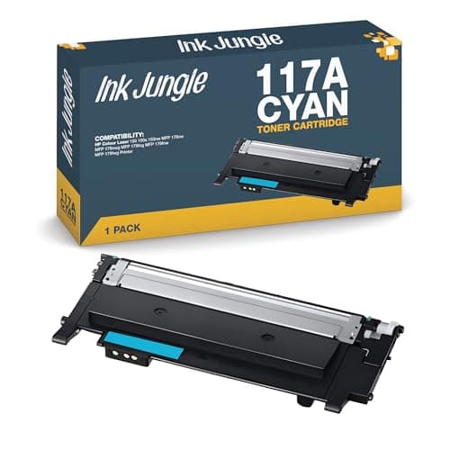 Image of 117A Cyan Compatible Toner Cartridge With Chip For HP Colour Laser 150nw 150a MFP 178nw 179fnw Printers W2071A 700 Page Yield 3 Year warranty