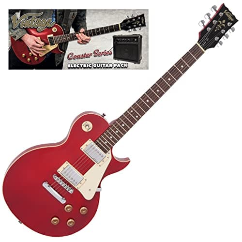 Image of VINTAGE V10 COASTER ELECTRIC GUITAR PACK - WINE RED