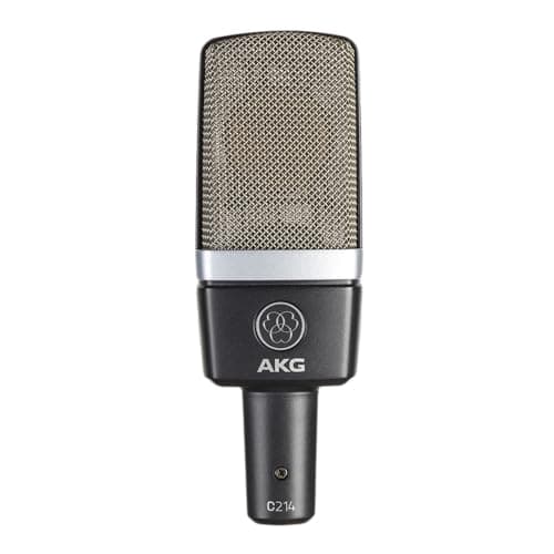 Image of AKG C214 Professional Large-Diaphragm Condenser Microphone, Single pattern, cardioid, switchable 20dB attenuator and bass-cut filter, integrated suspension, rugged classic design, wide dynamic range