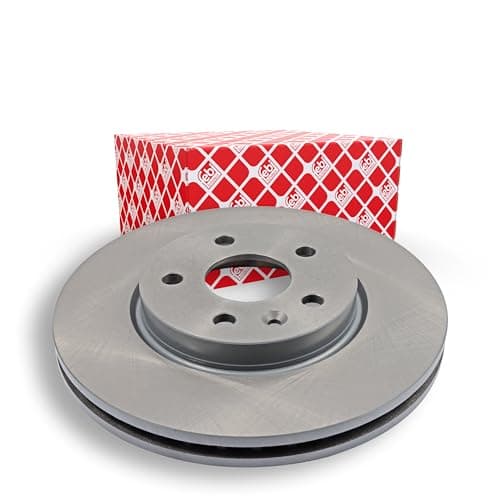 Image of febi bilstein 39186 Brake Disc Set (2 Brake Disc) front, internally ventilated, No. of Holes 5