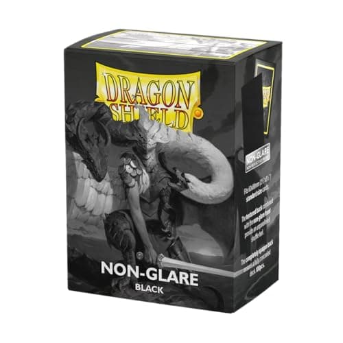Image of Dragon Shield | Standard Size Card Matte Sleeves | 100 CT - Non Glare Smooth & Tough Premium TCG Sleeves | Compatible with Pokemon, Flesh & Blood, One Piece & Magic The Gathering | Black