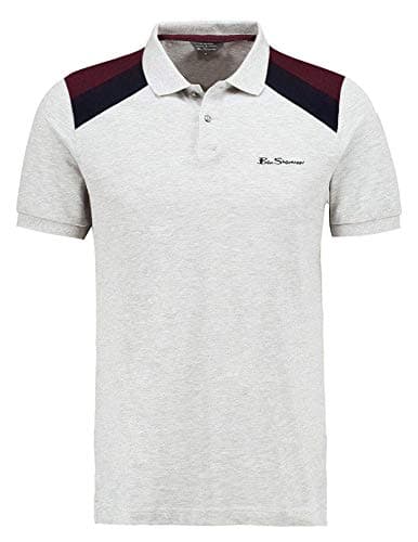 Image of Ben Sherman Stripe Jersey Polo (Grey, L)