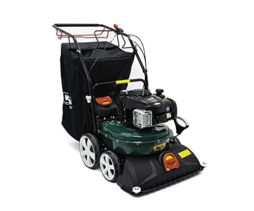 Image of Webb WEWBVAC Walk Behind Self Propelled 196cc Petrol Vacuum, Blower & Shredder with 58cm Working Width and 150L Collection Bag - 3 Year Guarantee
