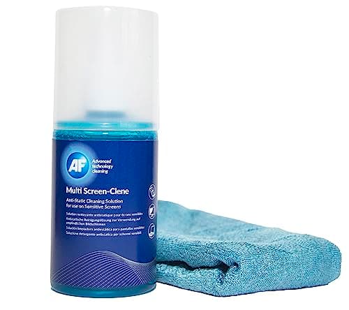 Image of AF Multi Screen Clene Screen Cleaning Pump Spray with Micro Fibre Cloth - 200ml For Mobile Phones, TV's, Laptops, Monitors, LED, LCD, Plasma & Tablets - MCA_200LMF