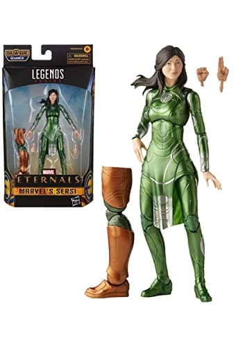 Image of Hasbro Marvel Legends Series The Eternals 15-cm Action Figure Toy Marvel’s Sersi, Includes 2 Accessories, Ages 4 and Up, (E9529)