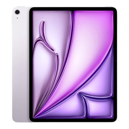 Image of 2024 Apple iPad Air (13-inch, Wi-Fi + Cellular, 256GB) - Purple (Renewed)