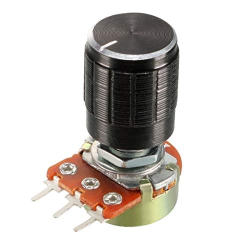 Image of sourcing map 10K Ohm Variable Resistors Single Turn Rotary Carbon Film Taper Potentiometer with Knobs