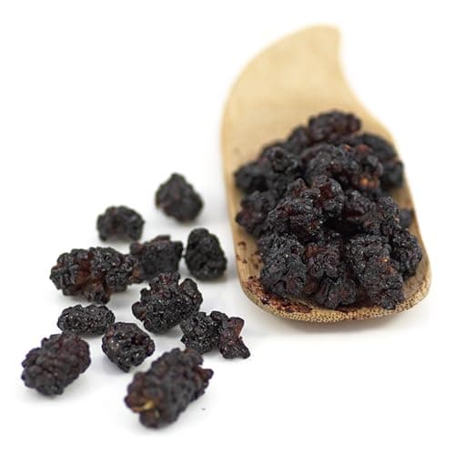 Image of Sussex Wholefoods Organic Black Mulberries 500g - Premium, Delicious, Perfect for Snacking & Baking