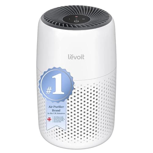 Image of LEVOIT Air Purifier for Bedroom Home, Quiet HEPA Filter Cleaner with Fragrance Sponge & 3 Speed for Better Sleep, Air Frenshener, Allergies, Dust, Pet Dander, Odour, Smoke, Office, Desktop, Core Mini