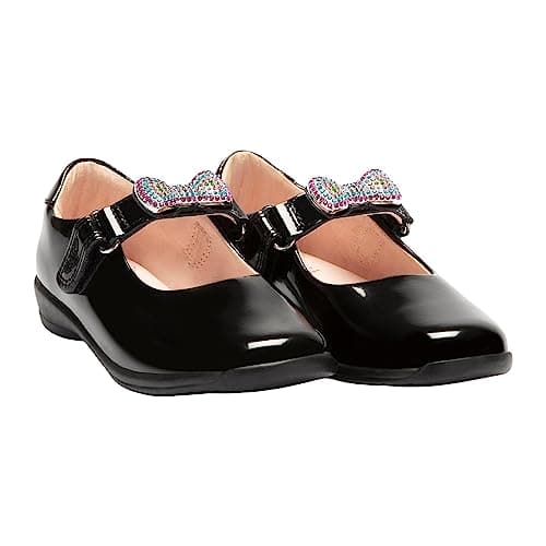 Image of Lelli Kelly LK8106 (DB01) Erin Black Patent School Shoes F Fitting (UK Footwear Size System, Little Kid, Women, Numeric, Medium, 13)