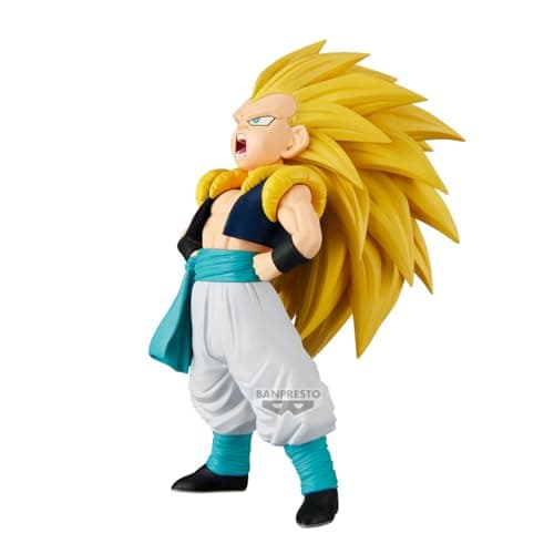 Image of BANPRESTO Gotenks Super Saiyan 3 Dragon Ball Z Solid Edge Works Action Figure, 16 cm, BP29636P, Multicoloured, Collectable Figure, Ideal for Anime Fans