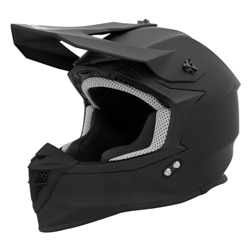 Image of Zorax Matt Black L (59-60cm) ZOR-X303 Motocross Helmet Motorbike Motorcycle Helmet Dirt Bike MX Crash Helmet ECE Aproved