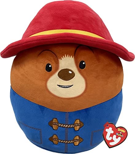 Image of TY Paddington Bear Squish a Boos 14" | Beanie Baby Soft Plush Toy | Collectible Cuddly Stuffed Teddy