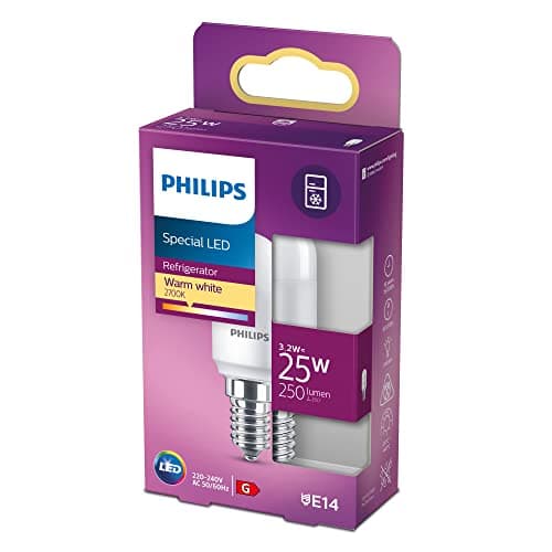 Image of Philips LED Classic Candle and Lustre Light Bulb [E14 Small Edison Screw] 3.2W - 25W Equivalent, Warm White (2700K). Non Dimmable, Pack of 1