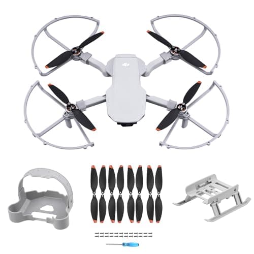 Image of HeiyRC Mini 4K 2 SE Propellers Propeller Guard Landing Gear Leg Propeller Holder 16 Pcs Blades, 4 in 1 Bundle for DJI Mavic Mini 2 SE/Mini 4K/Mini SE/Mini 2 Fly More Combo Drone Accessories Set