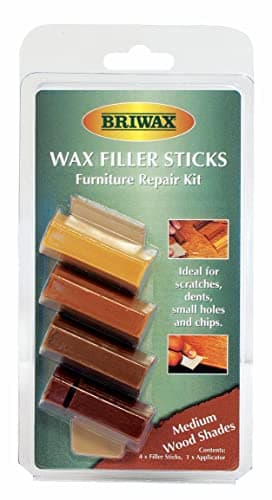 Image of Briwax Filler Sticks Medium – Quick Wood Repair for Scratches, Cracks & Nail Holes | Assorted Shades