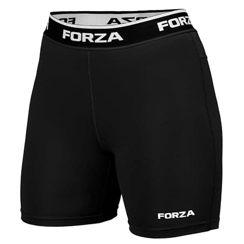 Image of FORZA Women’s Base Layer Shorts – Breathable, Sweat-Wicking Compression Undershorts for Sport, Gym & Running – Stretch Comfort & Support (XS–XL) (UK, Alpha, L, Regular, Regular, Black)