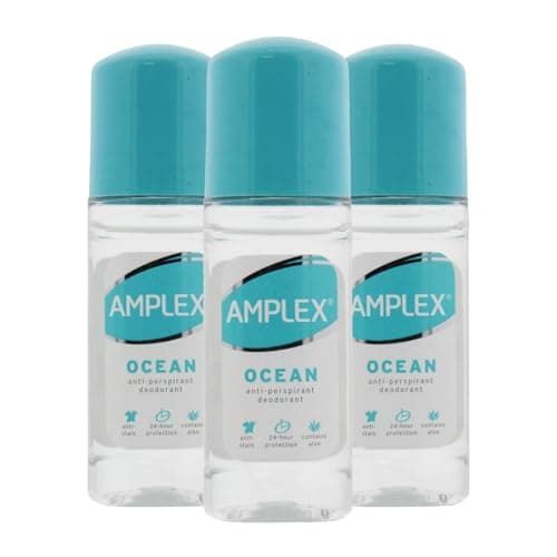 Image of Amplex Roll-On Deodorant (50ml) 3 Pack