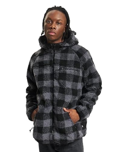 Image of Brandit Teddyfleece Worker Jacket, color: black/grey, size: XL