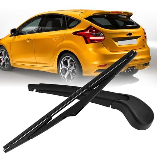 Image of Roadtime Windshield Rear Wiper Arm, Windscreen Wiper Blade Set Compatible with Ford Focus MK3 Hatchback 2011-2018/ Focus Hatchback 2006-2010 (Fits Ford Focus MK3 Hatchback)