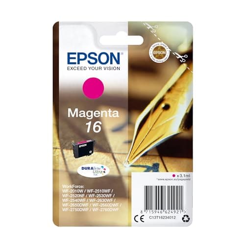 Image of Epson 16 Magenta Pen & Crossword, Genuine, DURABrite Ultra Ink