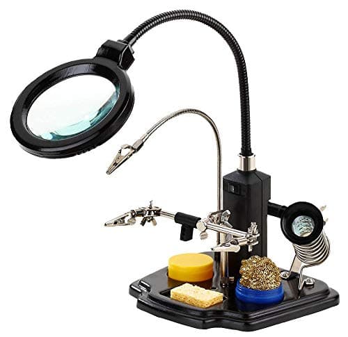 Image of DURATOOL D03169 – LED Magnifier Lamp with Helping Hand Tool