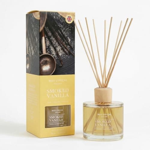Image of WAX LYRICAL Smoked Vanilla Scented Reed Diffuser 200ml - RUM | LEATHER | VANILLA