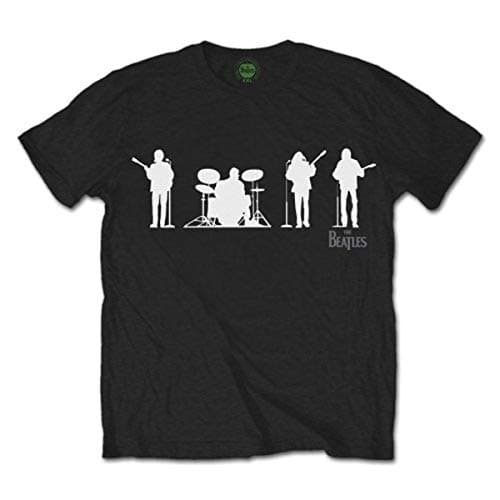 Image of Black The Beatles Saville Row Line Up Official Tee T-Shirt Mens Unisex (Small)