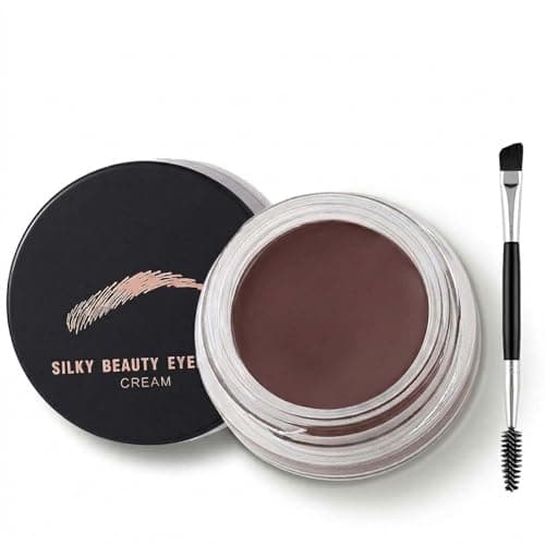 Image of Matte Brown Eyebrow Powder With Dual-Ended Brush - Waterproof Long-Lasting Natural Brow Filler For Sparse Brows, Smudge-Proof Quick-Drying Formula