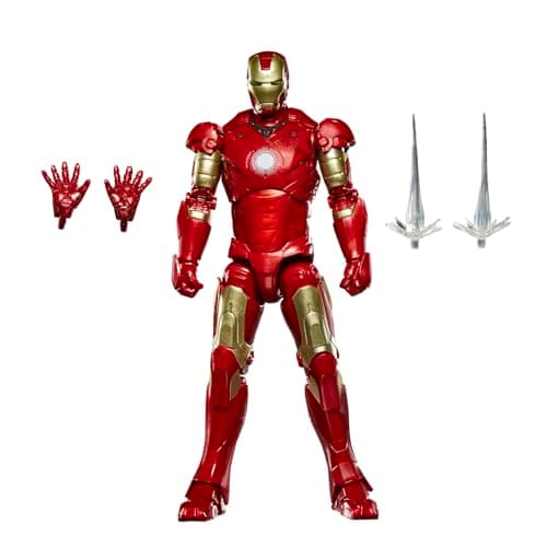 Image of Marvel Legends Series Iron Man Mark III, Iron Man Film Collectible 15-cm-scale Action Figure Toy