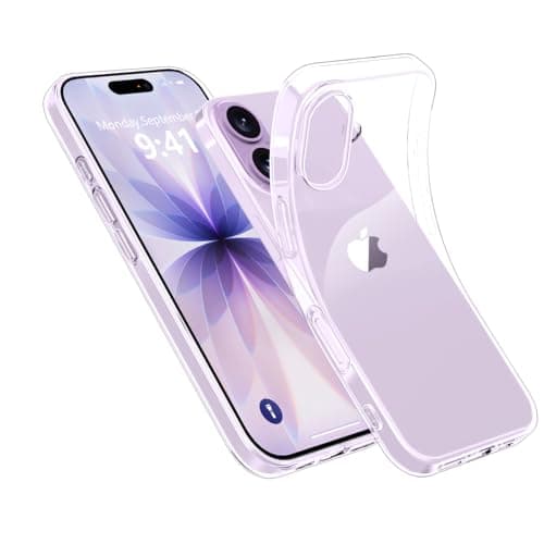 Image of Garegce Case for iPhone 17 6.3-Inch, Slim Clear Non-Yellowing Phone Case, Thin Soft TPU Silicone Shockproof Anti-Scratch Transparent Cell Phone Cover for iPhone 17- Crystal Clear
