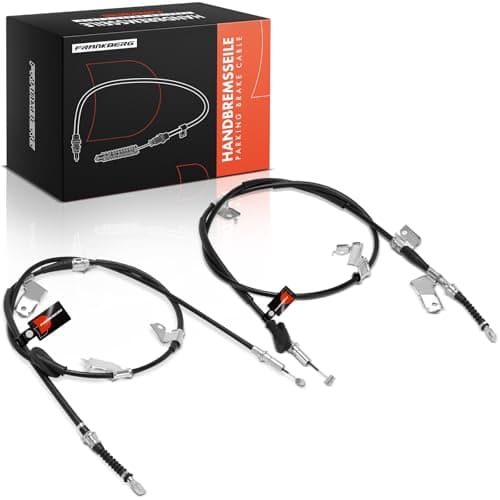 Image of Frankberg 2x Handbrake Cable Disc brake Rear Left Right Compatible with Civic VII Hatchback EP EU EV 1.4L-2.0L 2001-2005 Replace# 47560S6AG01
