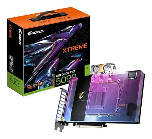 Image of Gigabyte AORUS GeForce RTX 5090 XTREME WATERFORCE WB 32G Graphics Card - 32GB GDDR7, 512bit, PCI-E 5.0, 2655MHz Core Clock, 3 x DP 2.1a, 1 x HDMI 2.1b, NVIDIA DLSS 4, GV-N5090AORUSX WB-32GD