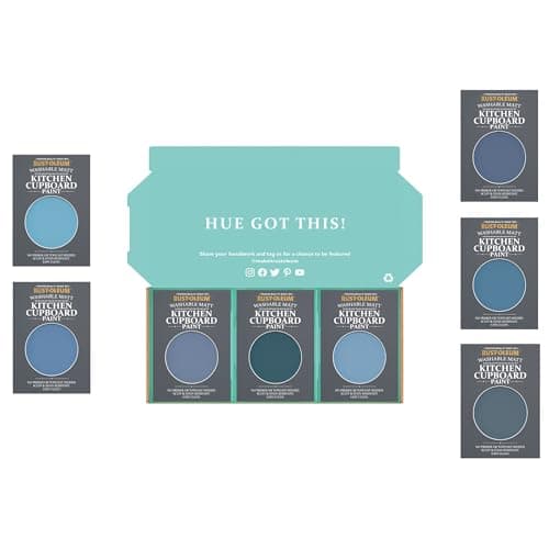 Image of Rust-Oleum Kitchen Cupboard Paint in Matt Finish – Deep Blue Tester Box