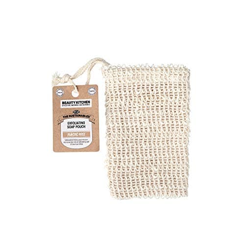 Image of Beauty Kitchen - The Sustainables Exfoliating Soap Pouch - Natural Exfoliation - Sustainable Material - Bathing Essential