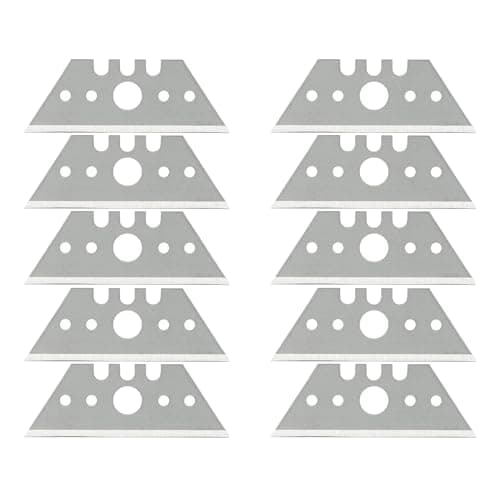 Image of wolfcraft 10 Professional Trapezium Blades 0.65 x 52 mm I 4313000 I Accessories for Trapezium Blade Knives