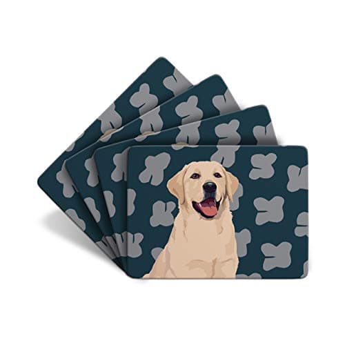 Image of Golden Labrador - Set of 4 Table Mats - Leslie Gerry Animal Gifts