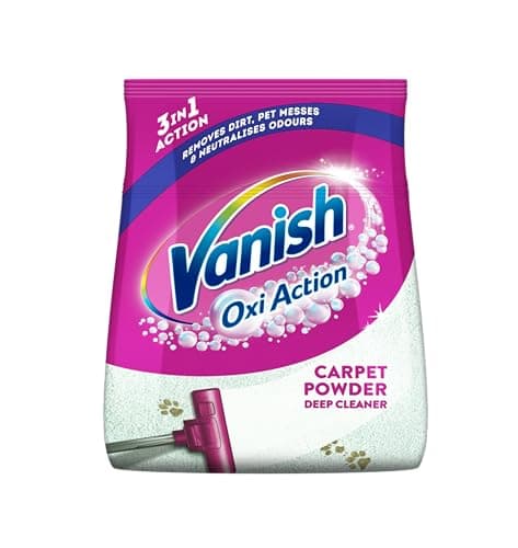 Image of Vanish Oxi Action Carpet Powder, Spring Flowers, 650g, Eliminates Dirt, Pet Messes and Odours, Removes 3X More Dirt vs Vacuuming alone for a Deep Clean