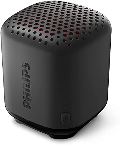 Image of Philips Audio Bluetooth Speaker S1505B/00 (Durable and IPX7 Waterproof, 8 Hours’ Playback Time, Passive Bass Radiator, 20-m Range, Incl. Lanyard) Black