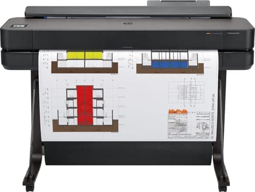 Image of HP DesignJet T650 Large Format Plotter Printer 36in up to A0, Mobile Printing, Wi-Fi, Gigabit Ethernet, Hi-Speed USB 2.0, 2-year warranty (5HB10A)