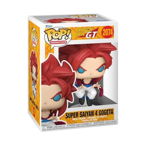 Image of Funko POP! Animation: Dragon Ball GT- Super Saiyan 4 Gogeta - Glow in the Dark - 1 in 6 chance of receiving the rare Chase variant - Styles may vary - Collectable Vinyl Figure - Gift Idea