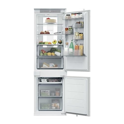 Image of Hoover H-Fridge 600 Integrated Fridge Freezer, D Rated, Total No Frost, hOn App Connectivity, Circle Fresh Technology, Panorama Light, 251L Total Capacity, White, 54x55x177 cm - HONBQT5518DK-UK