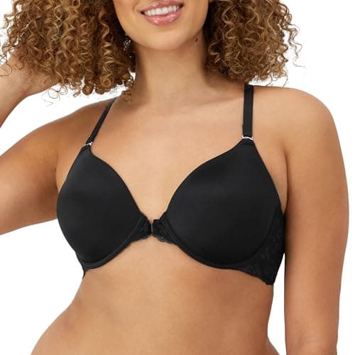 Image of Maidenform Women's Pure Genius T.back Plain Everyday Bra, Black, 34B (Manufacturer Size: 90B)