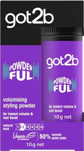 Image of got2b POWDERful Volumising Styling Powder 10 g, Natural Hold, Powder Hair Styling, Volumising Styling Hair Powder, Instant Volume from the Roots, Vegan Formula